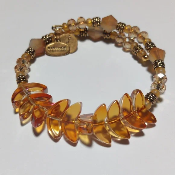 Alex and Ani Women's Deity Wrap Honey Bracelet, Rafaelian Gold, Expandable - Picture 3 of 3